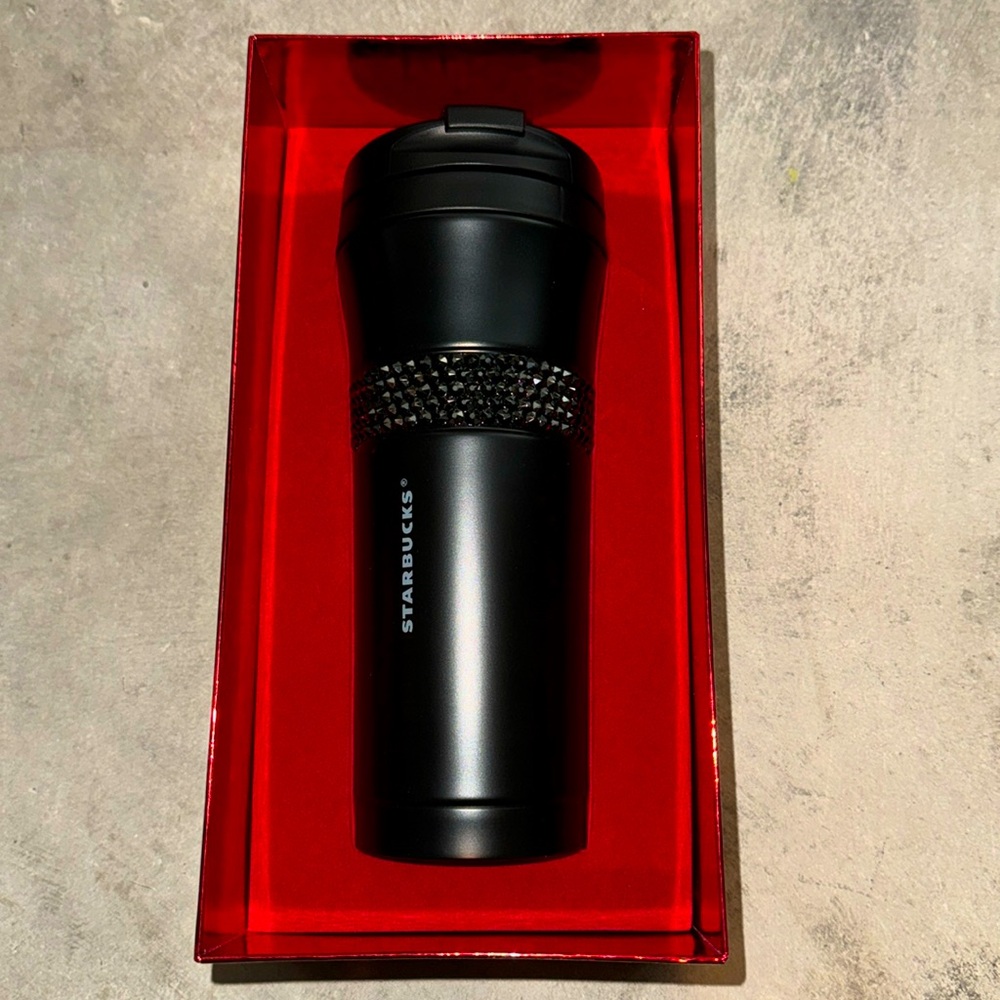NIB STARBUCKS Swarovski Black Tumbler ✨